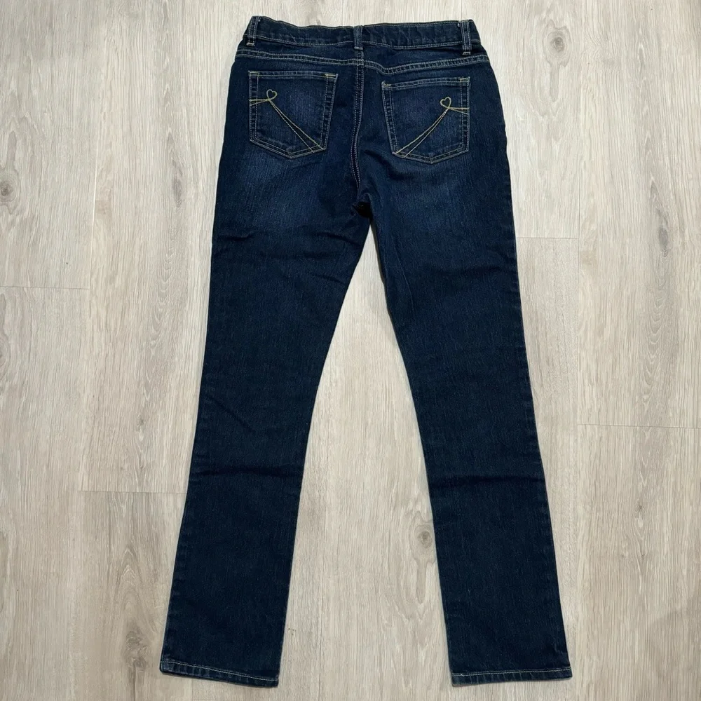 Kids The Children's Place Girls Dark Wash Skinny Stretch Denim Jeans 14 XL